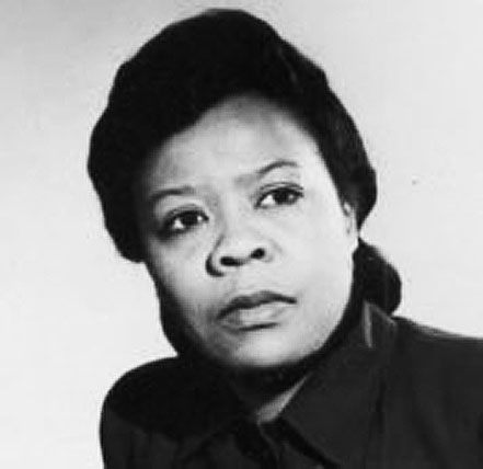 Black and white photograph of Marie Van Brittan Brown.