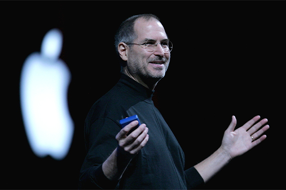 A photo of Steve Jobs.