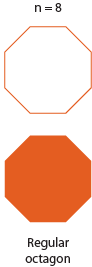 Equilateral octagon, , n=8