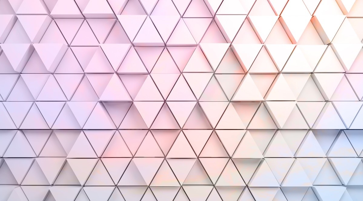 Abstract colorful digital background with mosaic triangles - stock photo Alt-Text missing