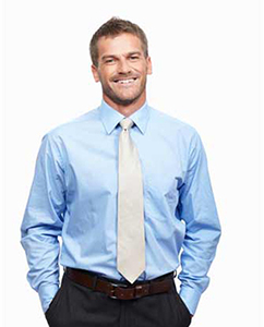 Smiling man in a dress shirt and tie Smiling man in a dress shirt and tie