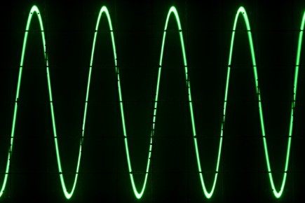Visual representation of a sound wave