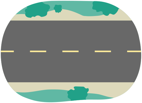 GIF animation of a car being driven on the road.