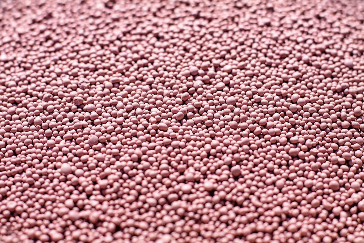 Fertilizer for the garden with minerals. Nitrates for rapid plant growth.