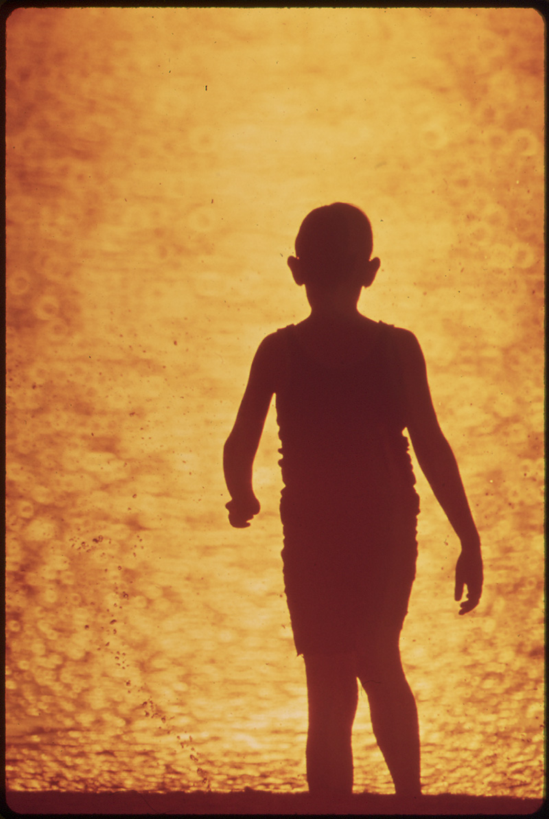 Silhouette of a boy